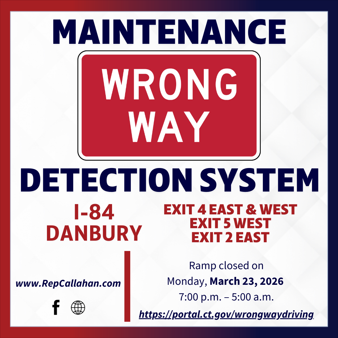 CT DOT to Perform Maintenance Work on I-84 Ramps